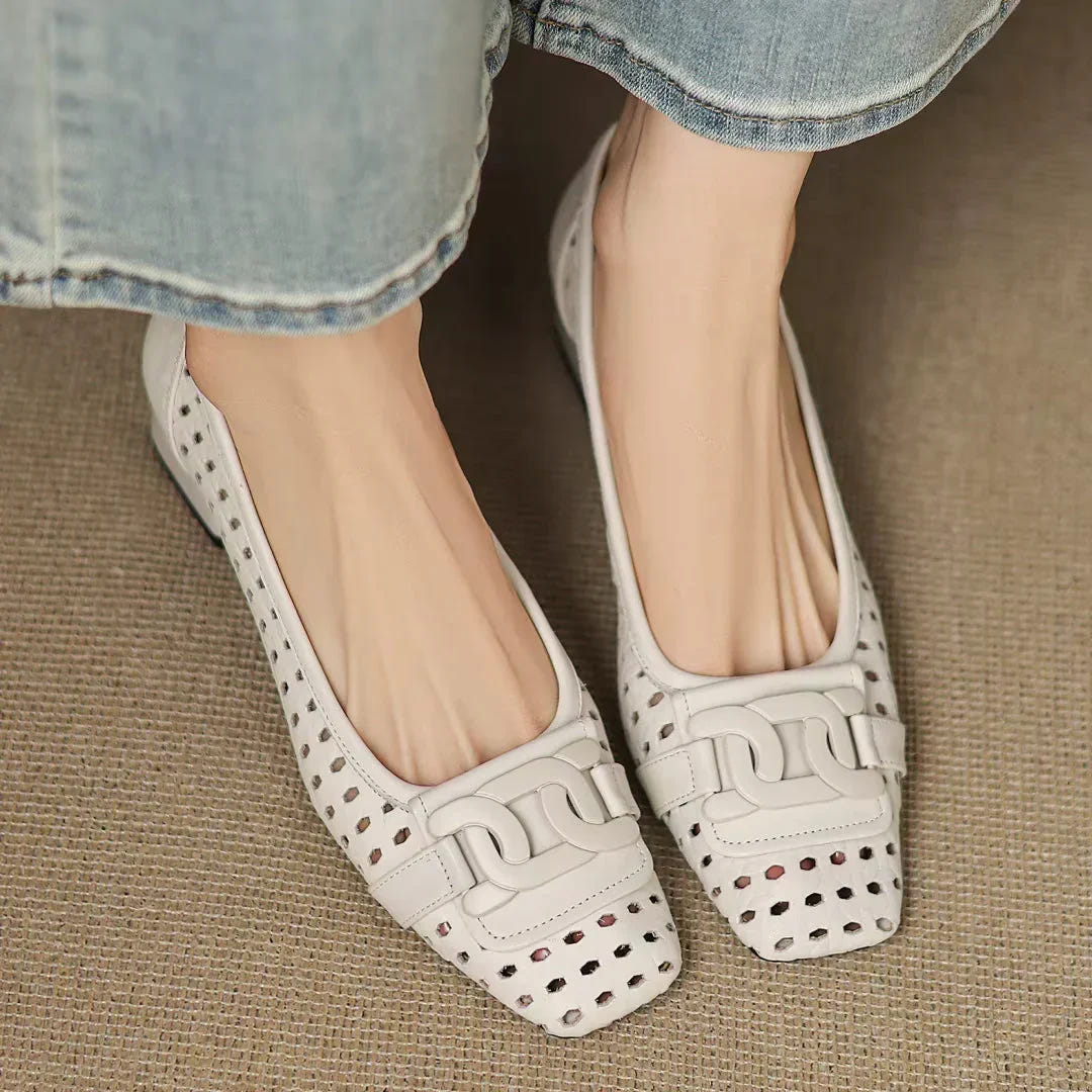 Treasa | Woven Leather Heel
