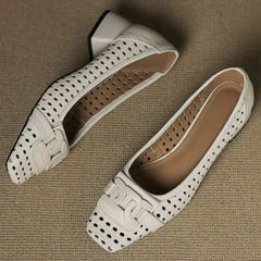 Treasa | Woven Leather Heel
