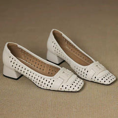 Treasa | Woven Leather Heel