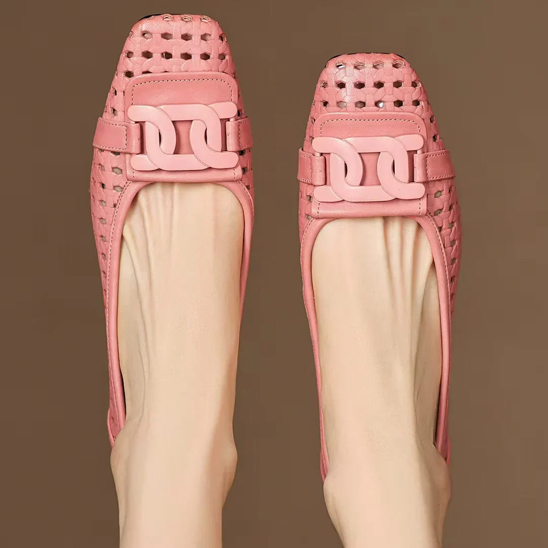 Treasa | Woven Leather Heel