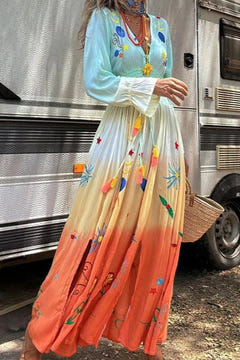 Christy | Dusk Bloom Maxi Dress