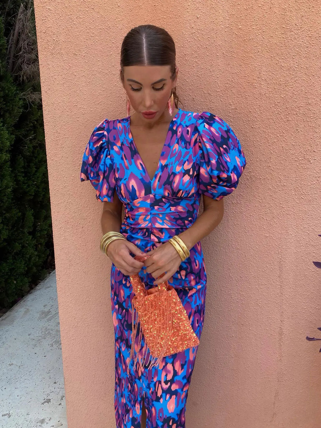 Rnona | Breezy Floral Midi Dress