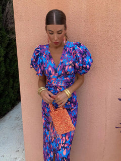 Rnona | Breezy Floral Midi Dress