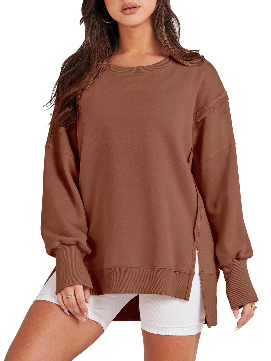 Monica | Oversized Crew Neck Sweatshirt