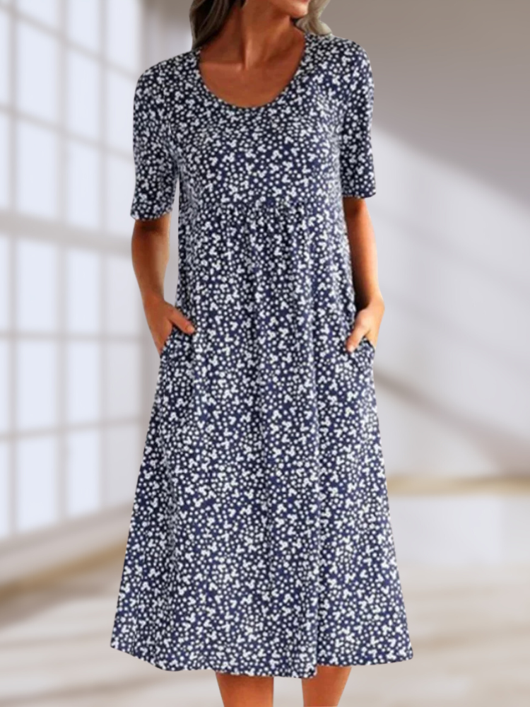 Kelly | Floral Midi Summer Dress