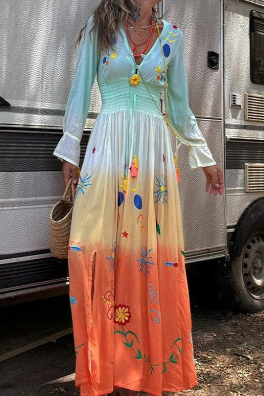 Christy | Dusk Bloom Maxi Dress