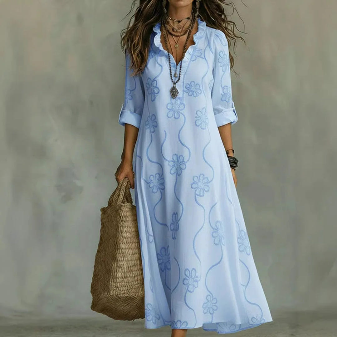 Annabel | Floral Summer Midi Dress