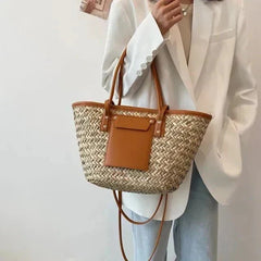 Ivy | Large Woven Beach Tote