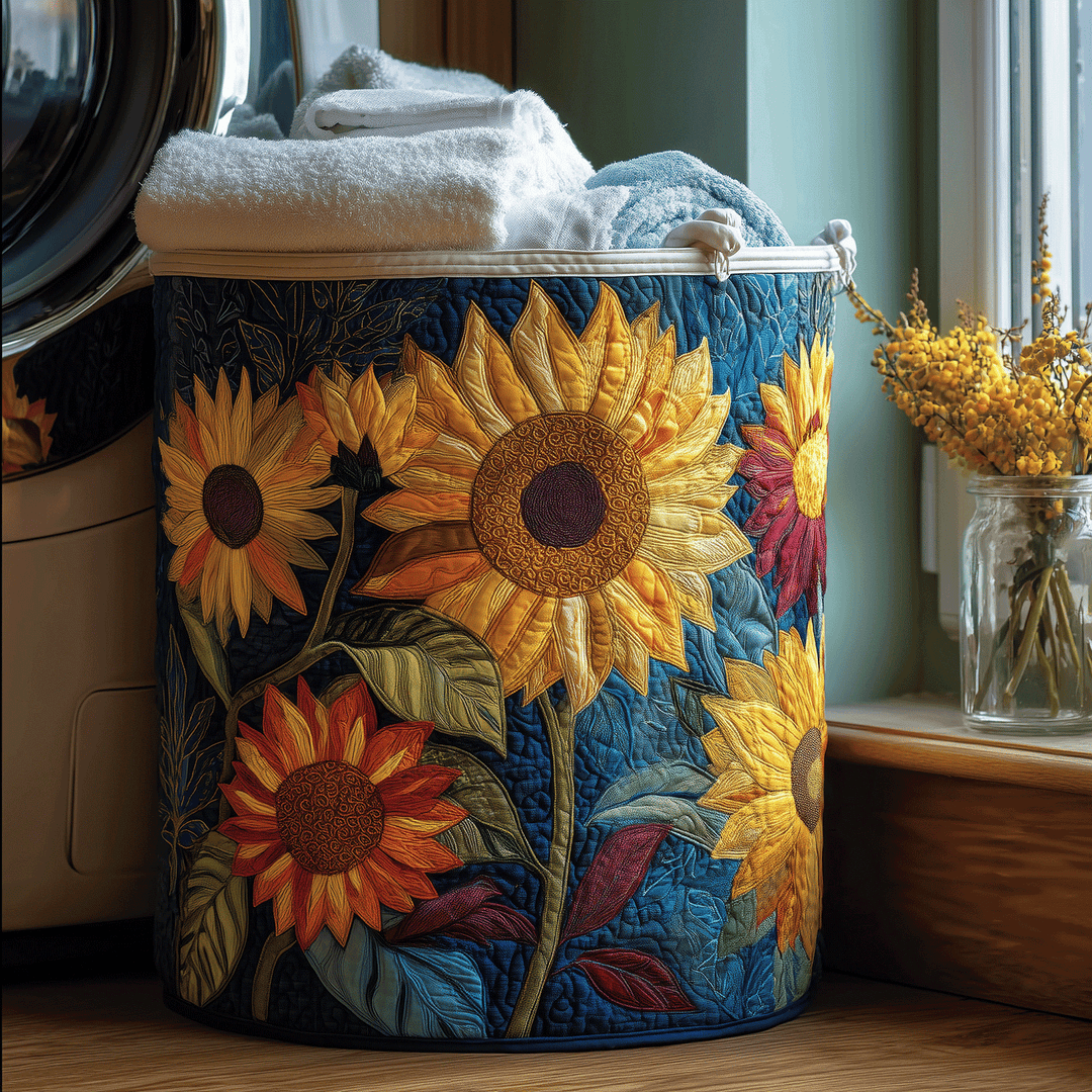 Daniela | Quilted Cotton Laundry Basket