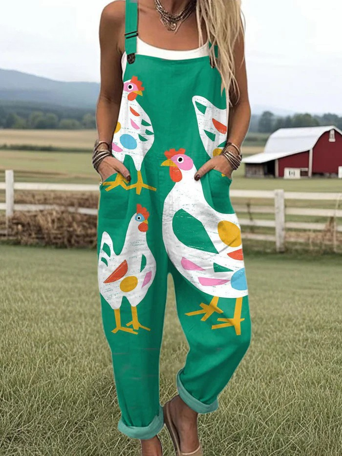Jeanie | Relaxed Cotton-Blend Dungarees