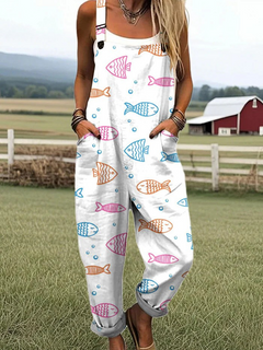 Pia | Lightweight Cotton Blend Dungarees