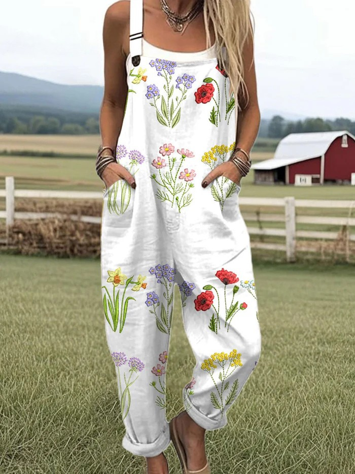 Ulla | Lightweight Cotton Blend Dungarees