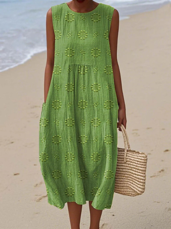 Yseult | Patterned Midi Dress