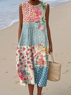 Winnie | Patchwork Midi Dress