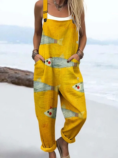 Meily | Lightweight Cotton Blend Jumpsuit