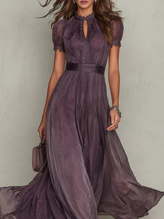 Erica | Fluid Teardrop-Neck Gown