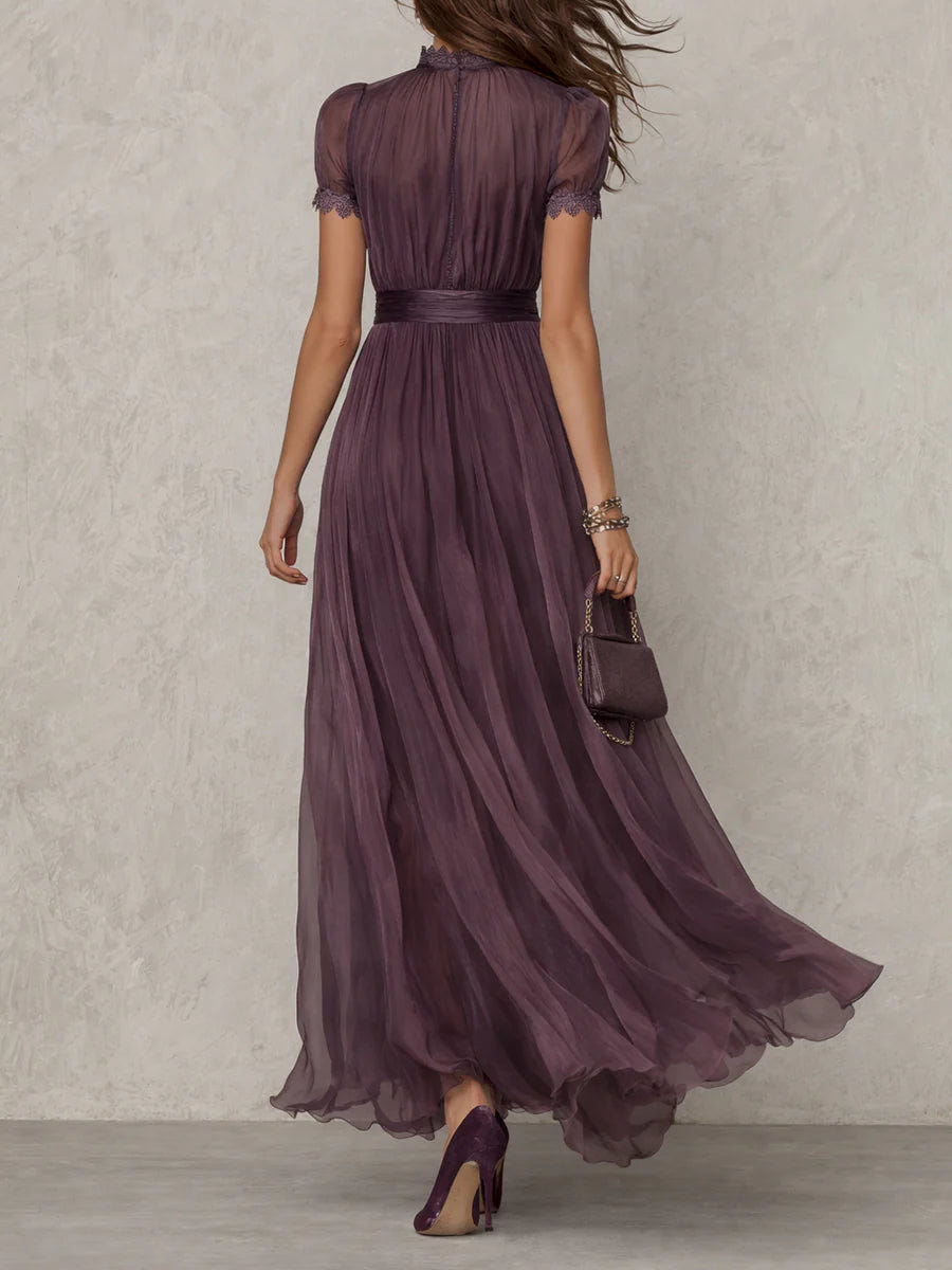 Erica | Fluid Teardrop-Neck Gown
