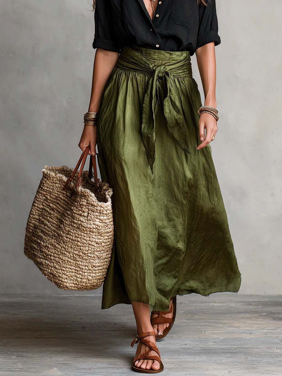 Ava | Tie-Waist Midi Set