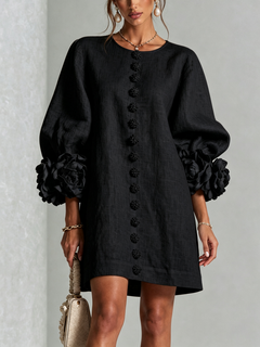 Ashley | Floral Cuff Mini Dress