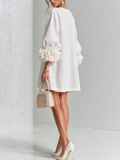 Ashley | Floral Cuff Mini Dress