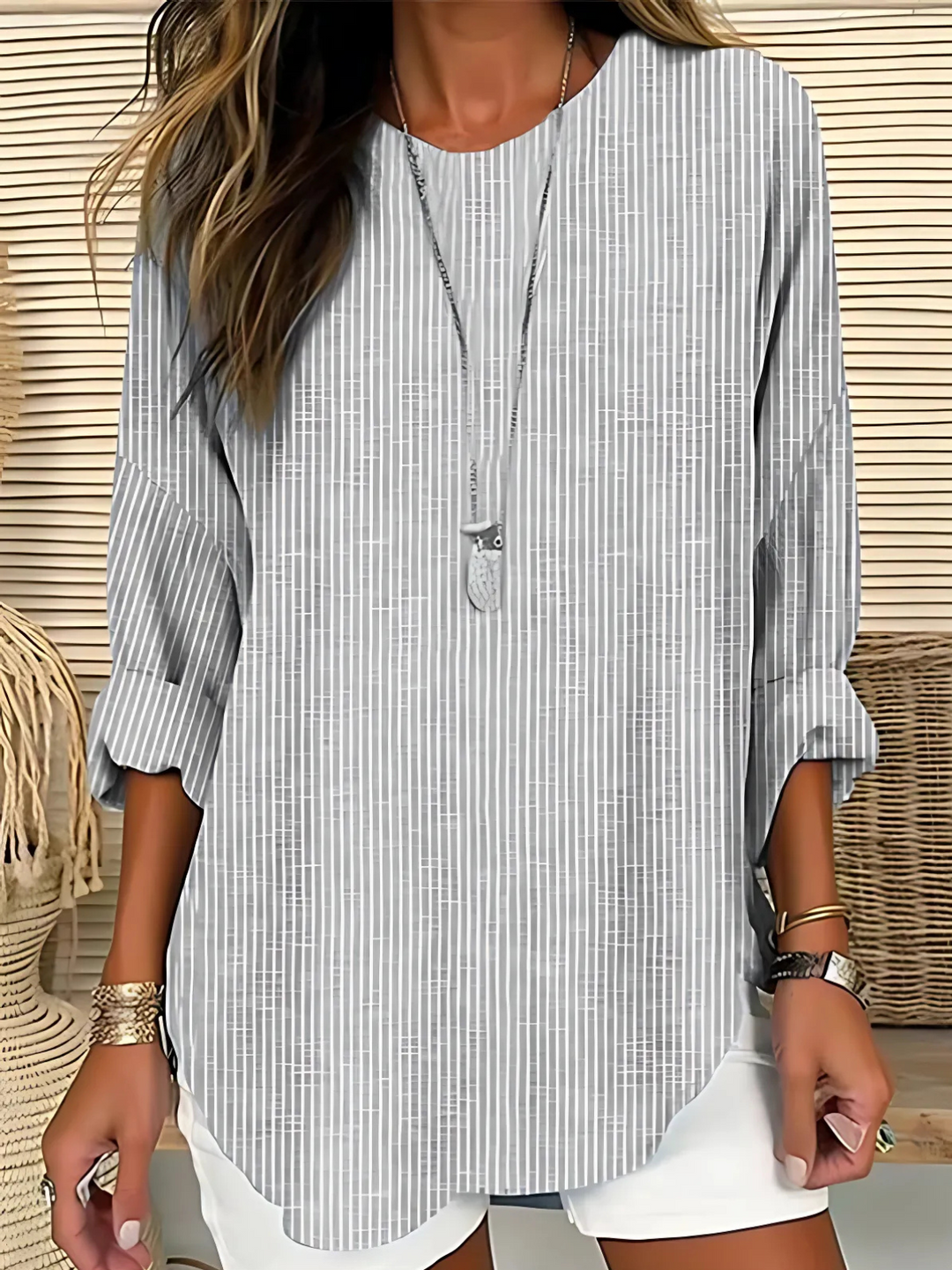 Sonya | Trendy Striped Blouse