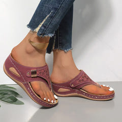 Keeley | Supportive Wedge Slip-On Sandals