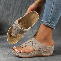 Keeley | Supportive Wedge Slip-On Sandals
