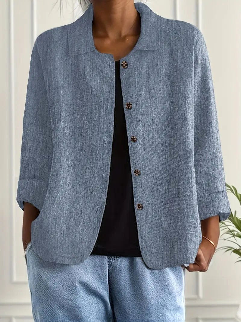 Onyx | Relaxed Button-Front Jacket