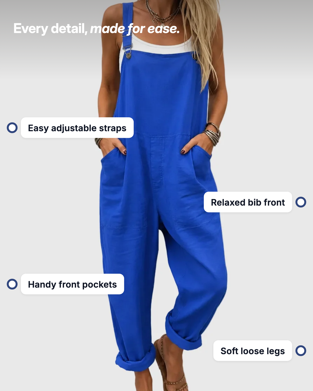 Amara | Relaxed Soft Jumpsuit details