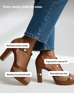 Annika | Retro Heeled Pumps details