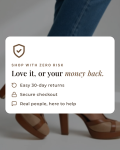 Annika | Retro Heeled Pumps money-back guarantee