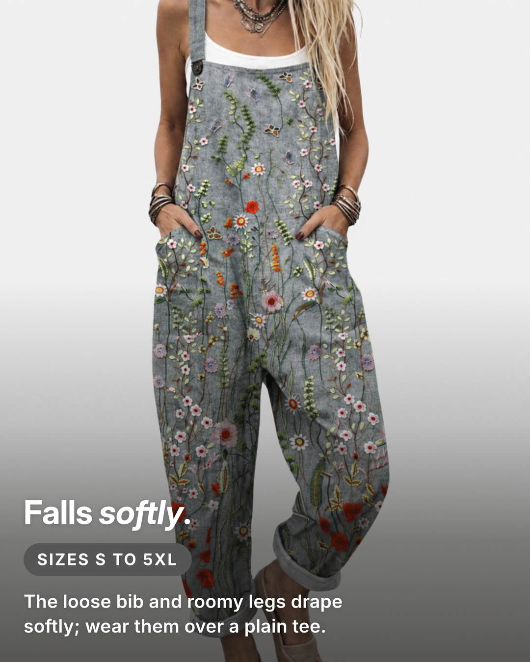 Arddun | Printed Overalls Relaxed fit and sizes