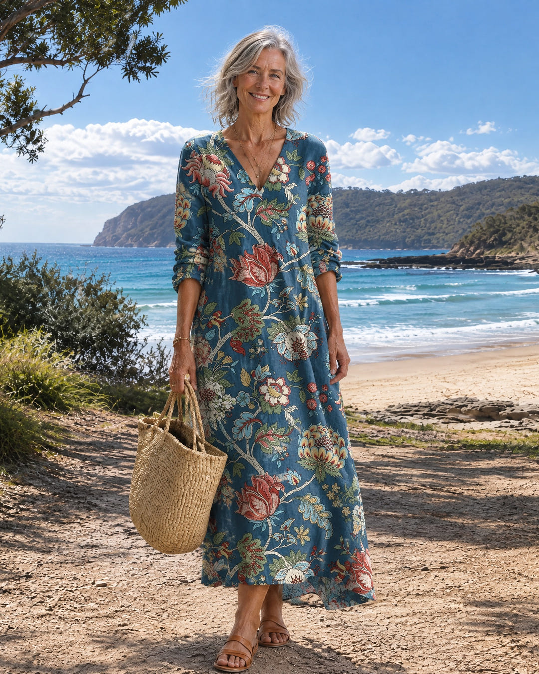 Sunny in Blue Chintz on Bruny Island