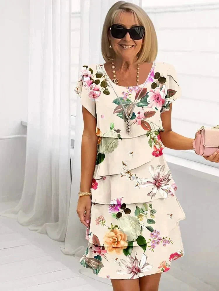 Kirsty | Cascading Floral Dress