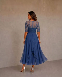 Leala | Chiffon Hem Lace Dress