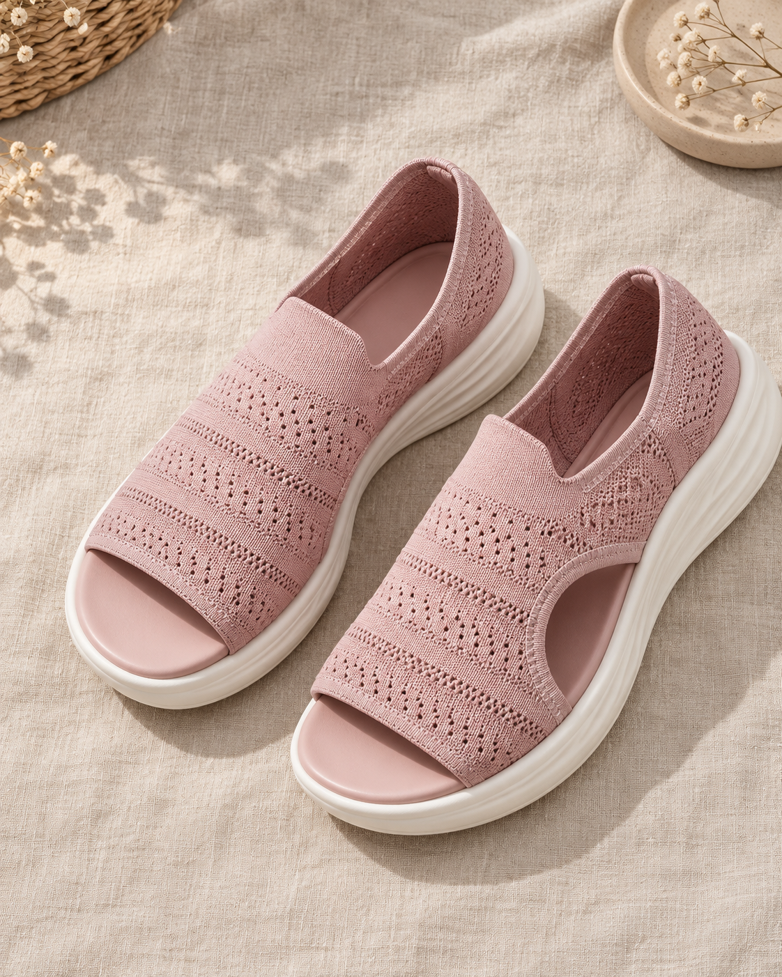 Beatrix | Breathable Knit Platform Sandals