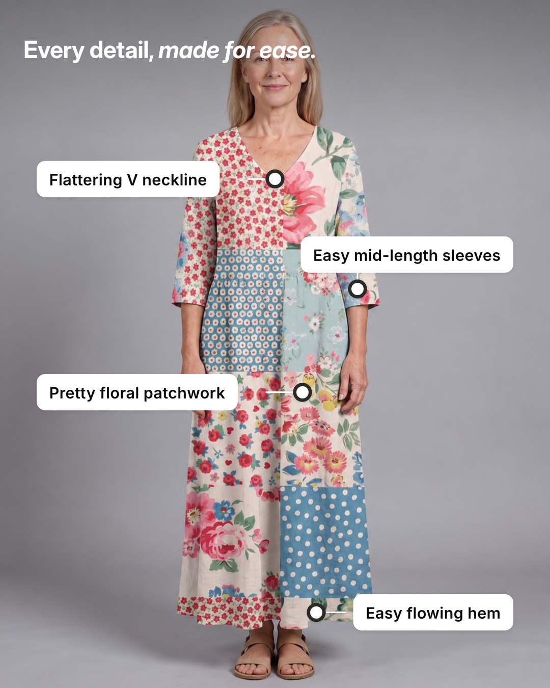 Bria | Floral Summer Dress details