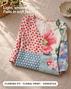 Bria | Floral Summer Dress fabric close-up