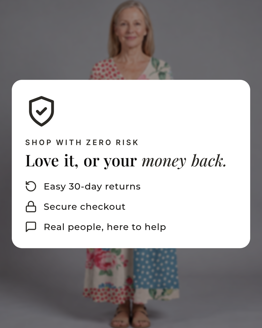 Bria | Floral Summer Dress money-back guarantee