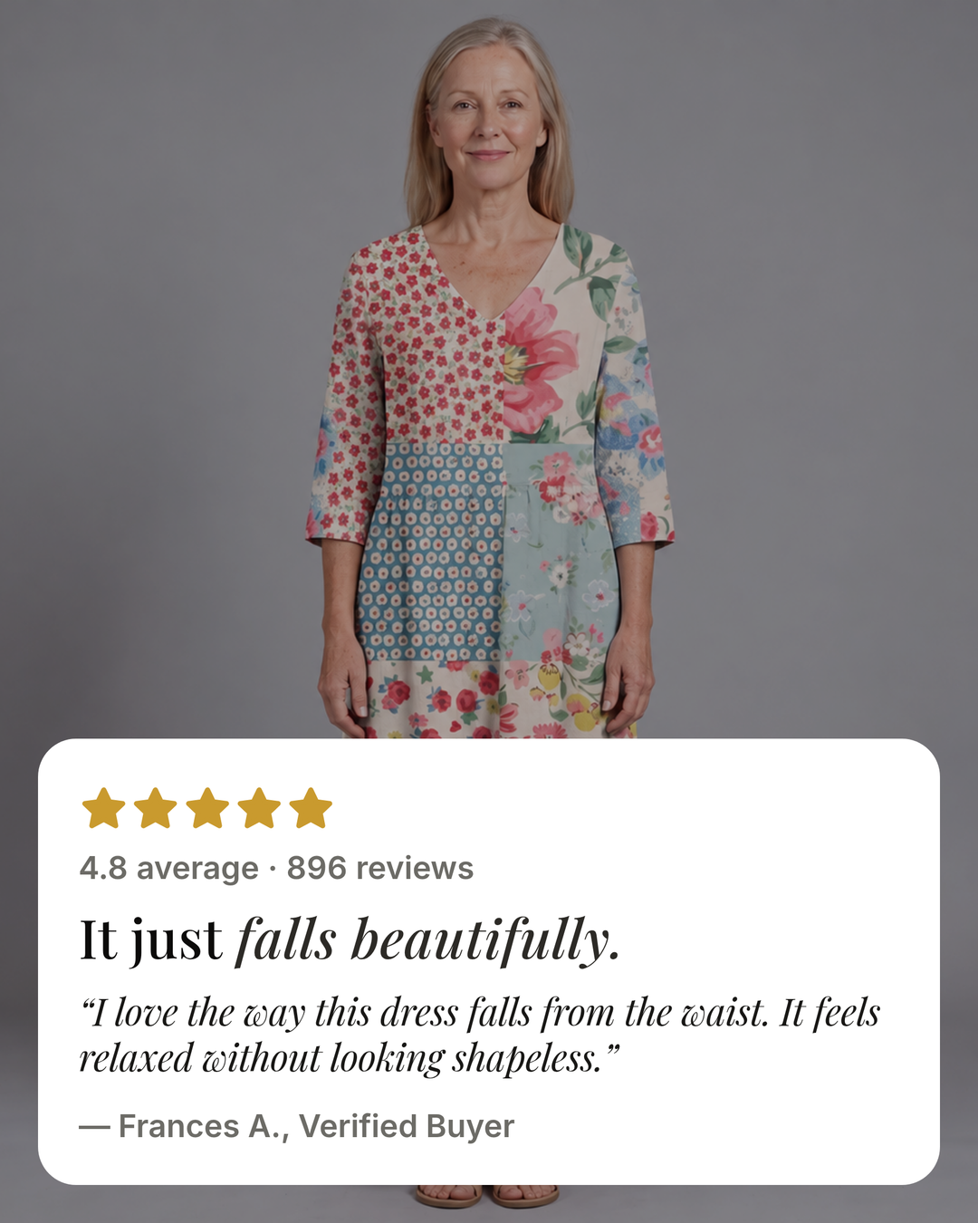 Bria | Floral Summer Dress five star customer review