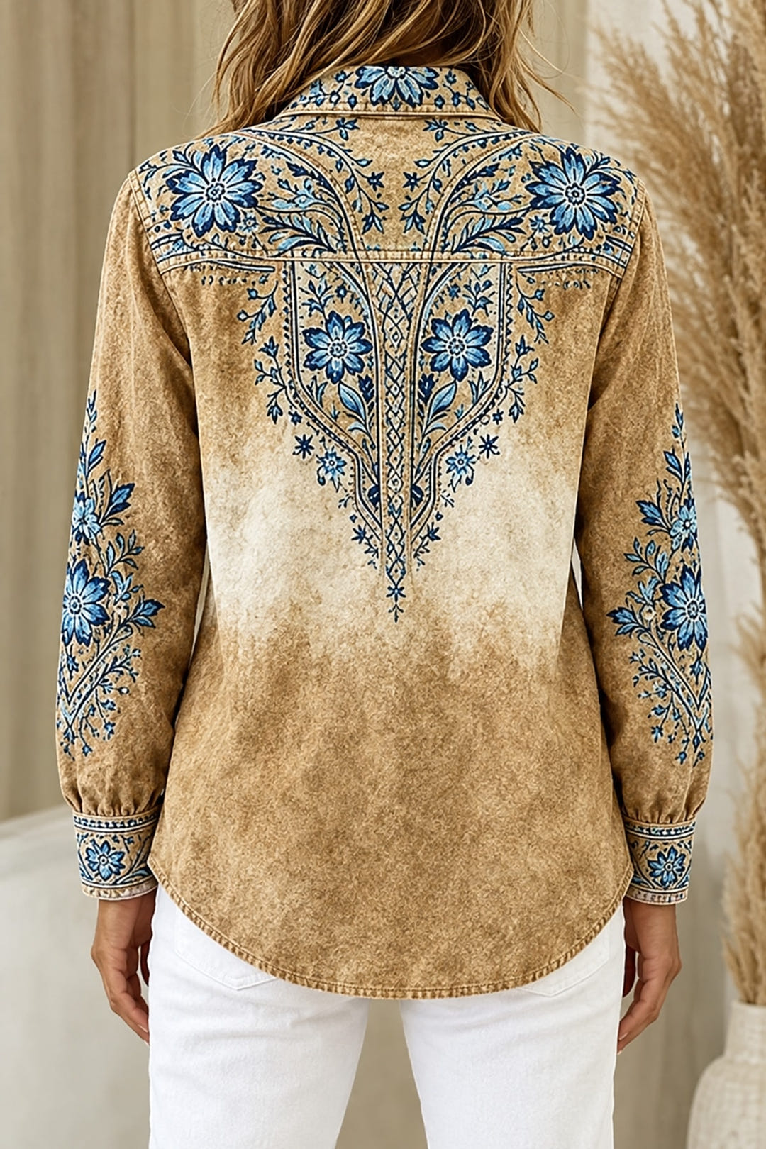 Agatha blouse, back view