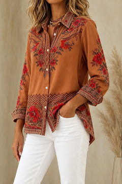 Angelina blouse, three-quarter view