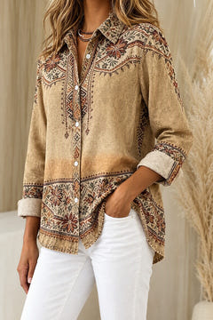Jenelle blouse, three-quarter view