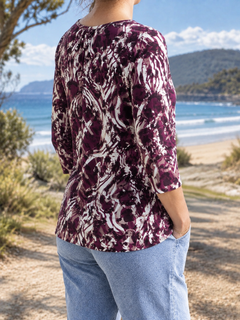 Allira blouse, side-back view