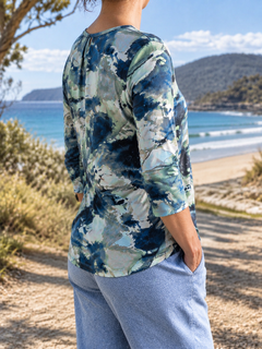 Aurora blouse, side-back view