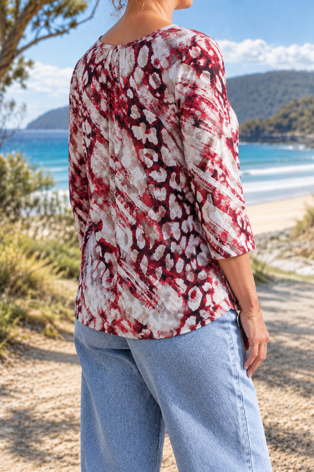 Gracie blouse, side-back view