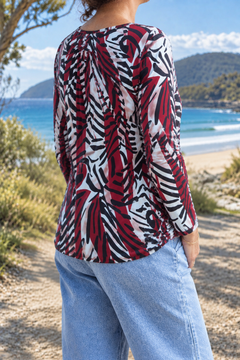 Alba blouse, side-back view