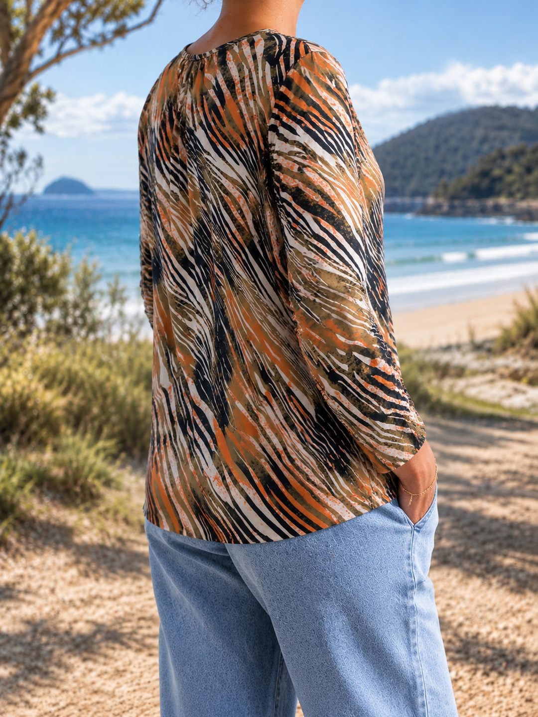 Dulcie blouse, side-back view