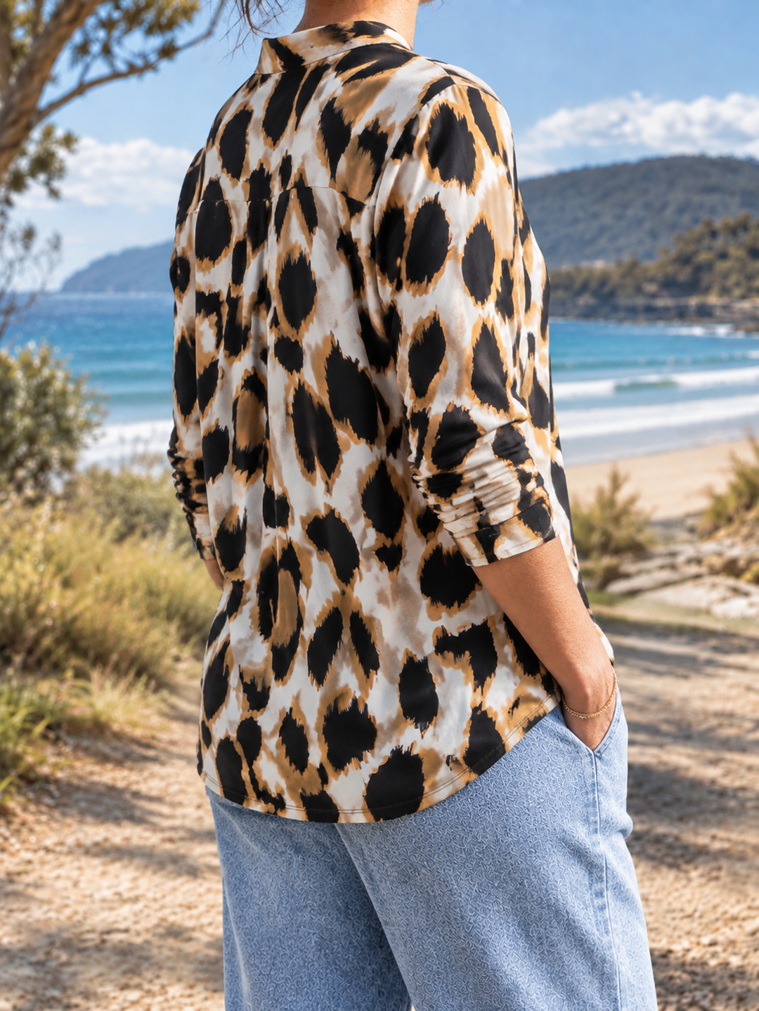 Elodie blouse, side-back view