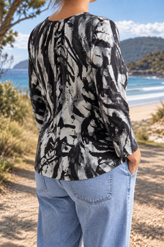 Ginevra blouse, side-back view